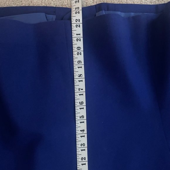 Vintage royal blue with golden metal button tweed crew neck jacket size L - Picture 9 of 11